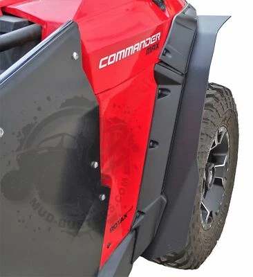 MudBusters Max guardabarros llamaradas para modelos Can-Am Commander XT 2011-2020 Foto 1 de 4