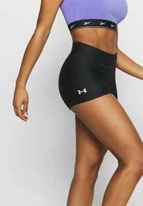 Under Armour HeatGear Mid-Rise LAdies schwarze Shorts Größe S NEU - Bild 1 von 4