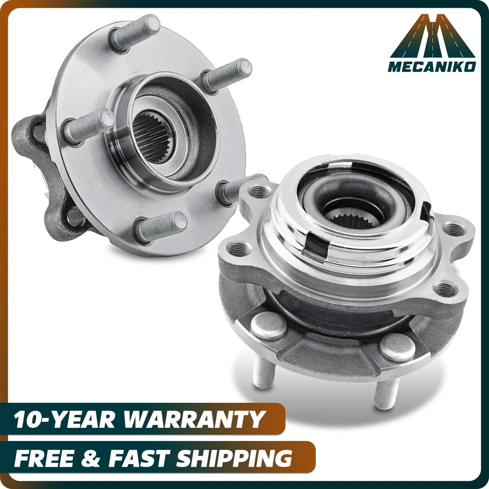 2x AWD Front Wheel Hub Bearing for Infiniti FX35 G37 FX45 FX50 G25 Q50 Q60 QX50 Foto 1 de 4