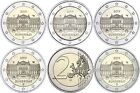 Niemcy 5 x 2 euro 2019 Bundesrat ze znakiem monety A D F G J bankfrisch