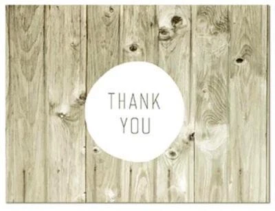 Farmhouse Style Thank You Cards - Blank Inside - 24 Pack - 5.5"x4.25" - Image 1 of 4