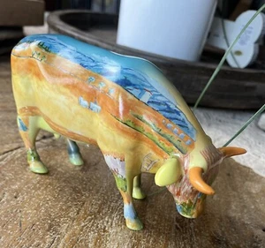 Cow Parade Vincent Van Cogh Cow # 9174 Figurine Vintage 2000 Westland Retired - Picture 1 of 7