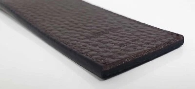 Coach Leather Belt 7" long Brown Black Strap Left Over Piece Great for Keychain - Image 1 of 4