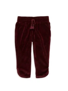 NEW STELLA MCCARTNEY Boy Tallulah Burgundy Velvet Pull On Jogger Track Pant - Picture 1 of 4