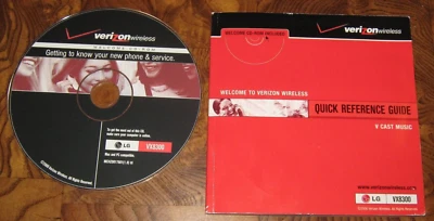 Verizon Wireless Quick Reference Guide LG VS8300 – Booklet and DVD – new - Image 1 of 3