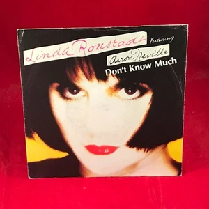 AARON NEVILLE LINDA RONSTADT Don't Know Much 1989 UK 7" Vinyl Single record B - Picture 1 of 3