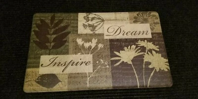  Alfombra de piso de cocina de espuma de PVC antifatiga 18 x 30 hojas florales Dream Inspire Foto 1 de 2