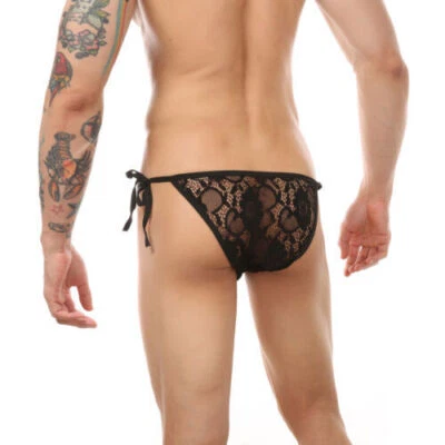 男式内衣丁字裤性感蕾丝丁字裤茜茜内裤比基尼内衣内裤 — 第 1/4 张图片
