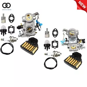 2× Carburetor 544883001 544888301 For Husqvarna 455 460 Rancher Chainsaw WTA29 - Picture 1 of 10