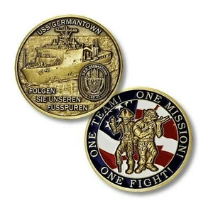 Navy USS GERMANTOWN LSD-42 1,75" CHALLENGE COIN - Bild 1 von 1