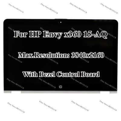 15" UHD LCD Display Touch Screen Digitizer Assembly For HP Envy x360 15-AQ AQ000 - Image 1 of 4