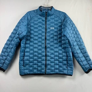 Mountain Hardwear Daunenjacke Herren XXL Blau Puffer Raglan Full Zip Outdoor Warm - Bild 1 von 15
