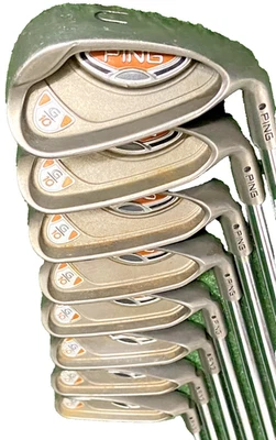 Ping G10 Iron Set Black Dot 4-PW,GW RH AWT Regular Steel 5i 38" Nice Stock Grips - Image 1 of 4