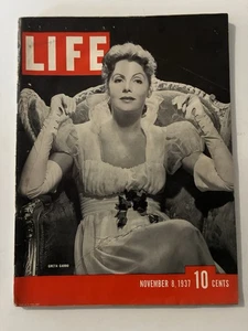 LIFE Magazine GRETA GARBO Nov 8 1937 No Label - Imagen 1 de 8