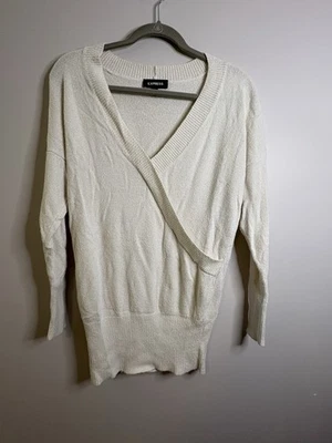 Mujer Express Cuello en V Abrigo Suéter Talla Pequeña Foto 1 de 4