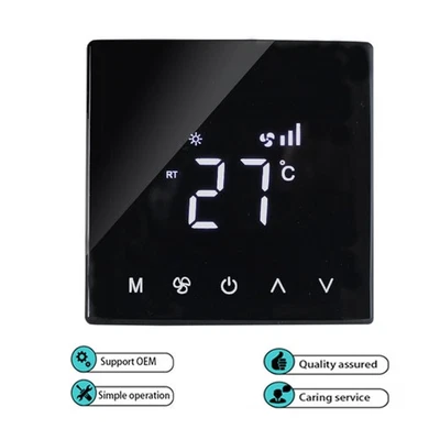 Termostato Touchscreen per Riscaldamento Casa Raffreddamento con Elegante Displa - Image 1 of 4