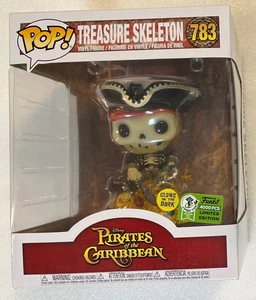 Funko Pop Emerald City Official Pirates of The Caribbean Treasure Skeleton GITD - Picture 1 of 9
