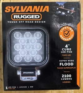 Sylvania Rugged 4" Cube LED Flood Light Pod 2100Lm (RGCUBE4INFL1V2.BX) #BT - Picture 1 of 1