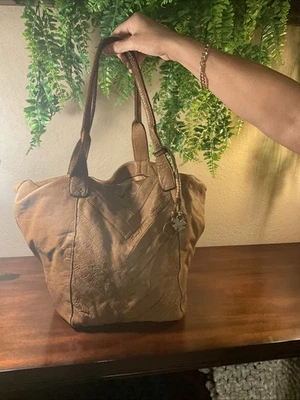 Cartera de cuero vintage marca Lucky Leather 100 %, cartera de cuero marrón Foto 1 de 4