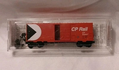 24260/CP Rail CP 55947 40' Standard Box Car Single Door Red N-scale 2002 - Image 1 of 4