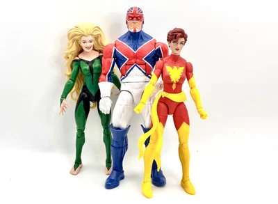 Marvel Legends X-Men Excalibur Lote Capitana Gran Bretaña Meggan Rachel Phoenix Foto 1 de 2