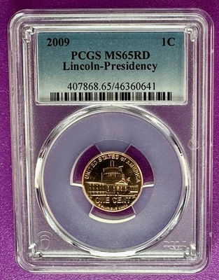 2009 1c Lincoln Presidency Cent  PCGS MS65RD (641) - Image 1 of 2