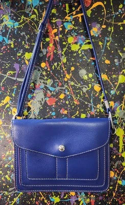 Bolso sin asas bandolera pequeño púrpura oscuro y rosa ligero delgado 8x6 Foto 1 de 4