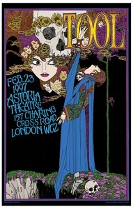 Tool - London Konzert Poster - 1997 - Reprint - von Bob Masse - 24 x 15 1/4 - Bild 1 von 1