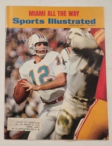 1973 Sports Illustrated January 22nd Issue with Mailing Label Bob Griese - Picture 1 of 2