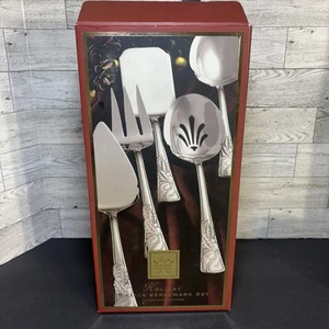 Lenox For The Holidays 5 Piece Oversize Serveware Utensil Complete Set - Picture 1 of 15