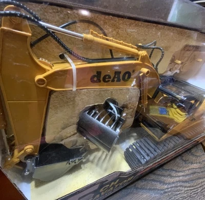 deAO Toys 15 Channel Remote Control Excavator Yellow RC Construction Vehicle - Image 1 of 4
