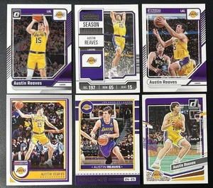 6 Card Basketball Lot Austin Reaves Los Angeles Lakers Optic, Hoops & More - Picture 1 of 6