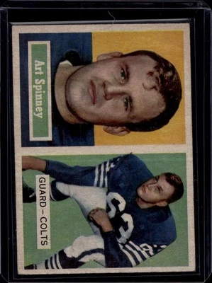 1957 Topps Football Set Break #17 Art Spinney, Vg/Ex - Image 1 of 2