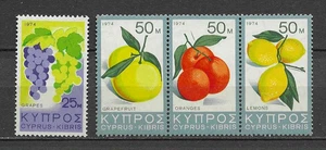 Grèce fruits 4 timbres neufs MNH /TE5731 - Imagen 1 de 1