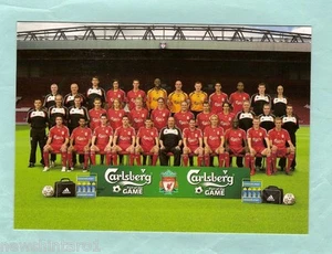 LIVERPOOL 2007/08  SOCCER FOOTBALL POSTCARD - TEAM PICTURE - Picture 1 of 1