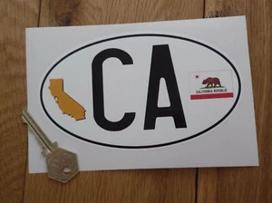 California CA Amerikanisches ID-Schild Stil Auto LKW Camper Autoaufkleber 6" - Bild 1 von 1