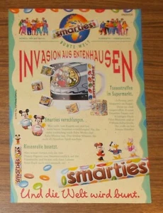 Seltene Werbung SMARTIES Tasse Invasion aus Entenhausen Donald Duck Micky 1992 - Bild 1 von 1