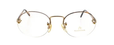 Nuevas Gafas Auténticas Rodenstock R0841 D Años 80 De Colección Oro Tortuga Medio Borde Foto 1 de 4