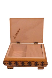 Lador Swiss Musical Movement Inlaid Wood Jewelry Music Box - Picture 1 of 8