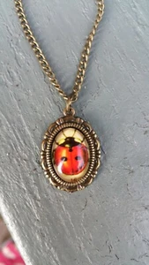 Ladybird Necklace - Antique Bronze Tone - Picture 1 of 1