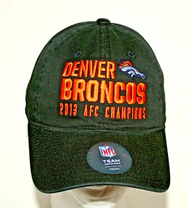 Cappello berretto calcio squadra NFL Denver Broncos AFC 2013 Champions nuovo NOS etichette giovani - Foto 1 di 4