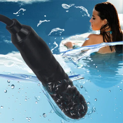 Cytherea Cañón Negro Inflable Simulación Pene Enorme Polla para Mujer  Foto 1 de 4