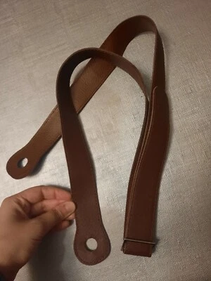 tracolla o bag marrone in cuoio vacchina - Immagine 1 di 2