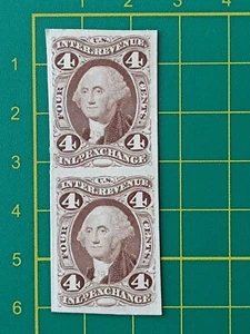 US Stamp, Department of Justice pair of 4c, Mint Proof on Card, VF - Picture 1 of 6