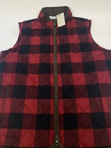 Peter Millar Essex gesteppte Wolle Golf Reisen Reißverschluss Weste Bier Haken rot MEDIUM $ 278 - Bild 1 von 12