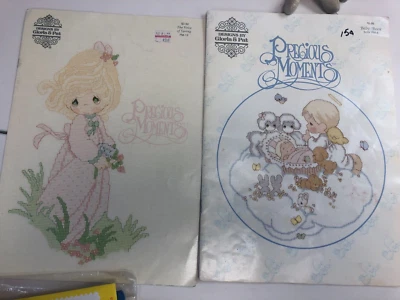 2  PRECIOUS MOMENTS Cross-Stitch pattern books by Gloria & Pat, each 6+ patterns - Image 1 of 2