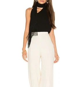 BCBG MaxAzria Rosie Top mit Wickelausschnitt schwarz XXS, XS, S, L neu mit Etikett 158 $ - Bild 1 von 11