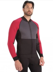 Herren Medium Sea-doo Neopren Montego Jacke Lava Rot Neu mit Etikett! - Bild 1 von 2