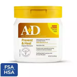 Ungüento original para dermatitis del pañal A+D, tina de 1 lb, todo tipo de piel - Imagen 1 de 3