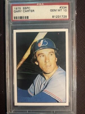 💎 Gary Carter / 1975 SSPC #334 Rookie Card / PSA 10 GEM MINT! - Image 1 of 4